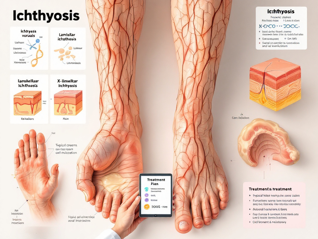 ichthyosis, types, causes, treatment and symptoms